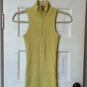 1017 ALYX 9SM Yellow Zip Minidress
